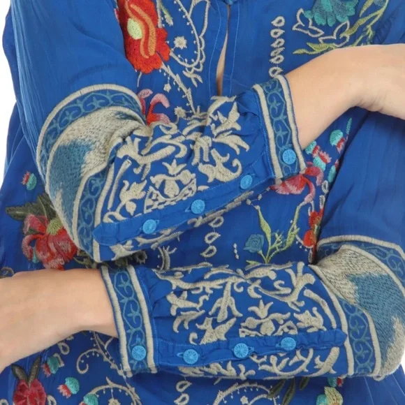Johnny Was Tamarind Embroidered  Blouse NWT - Picture 12 of 14